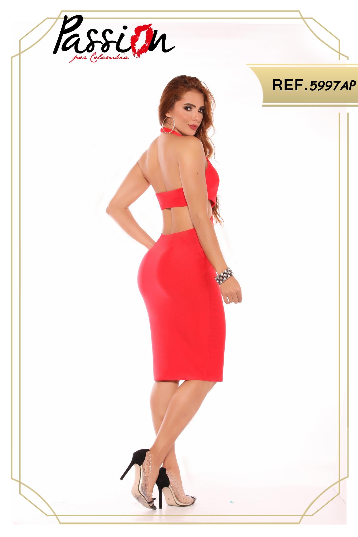 Ref. 003 -ID5997AP Vestido Americano de Fiesta - Ropa Colombiana