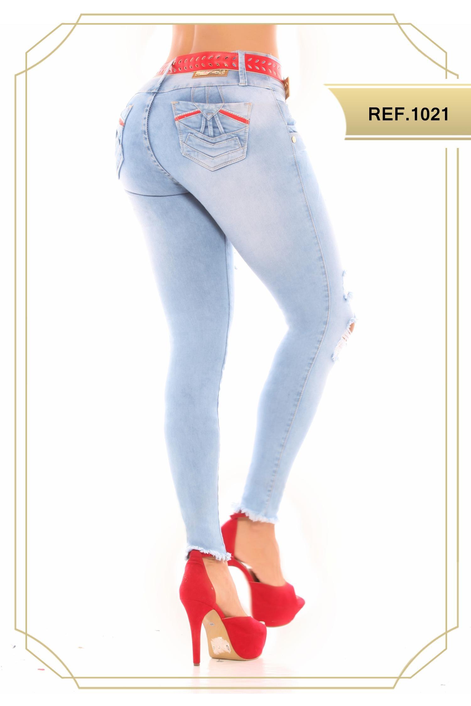 Ref. 051 -1021 Jean Con Bolsillo Colombiano Push Up - Ropa Colombiana