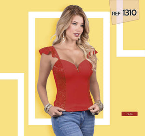 Ref. 055 -1310 Blusa Hecha en Colombia Con Telas de Excelente calidad y Diseño Exclusivo - Ropa Colombiana