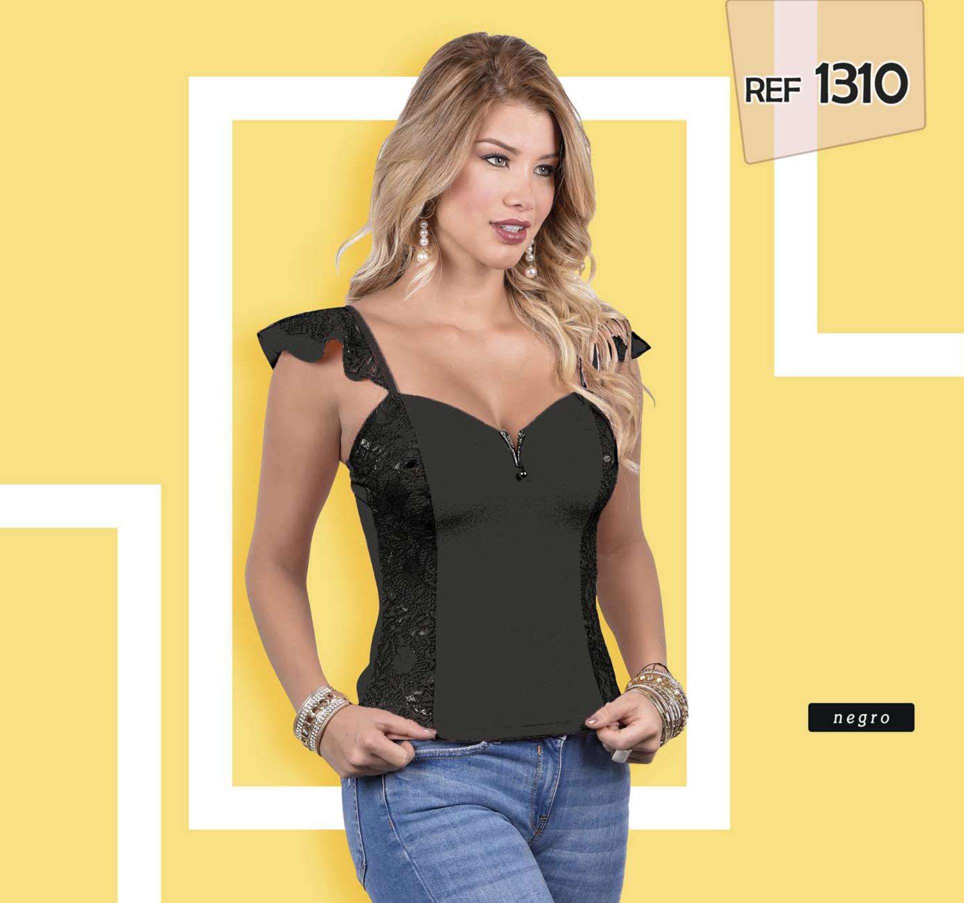 Ref. 055 -1310 Blusa Hecha en Colombia Con Telas de Excelente calidad y Diseño Exclusivo - Ropa Colombiana