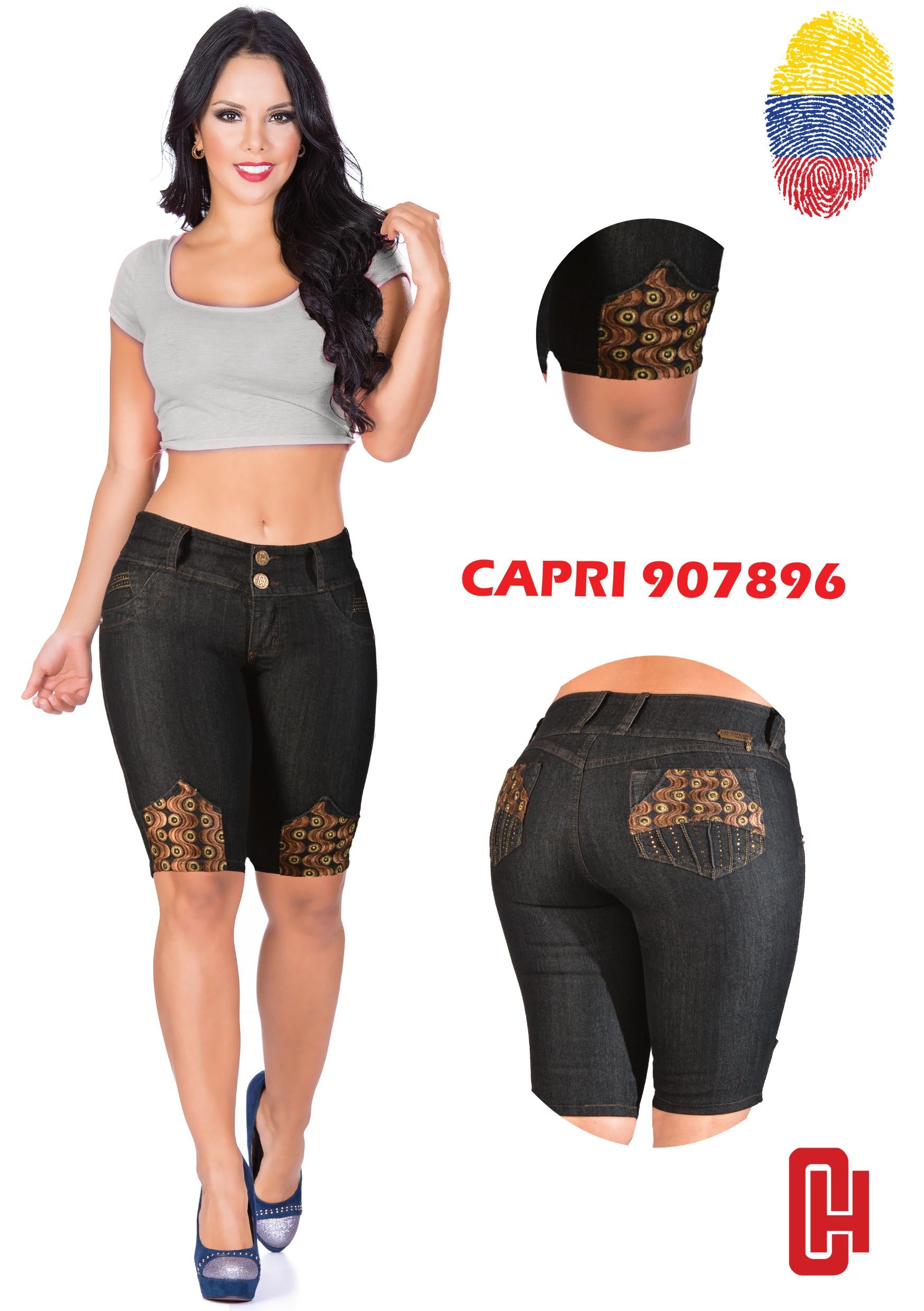 Ref. 001 - 907896 CH Jean Radiante y Llamativo tipo Capri