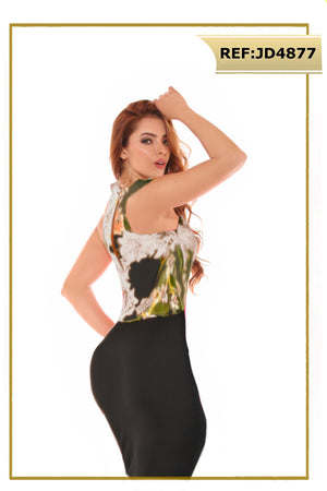 Ref. 003 -JD4877 Vestido De Estilo Americano Corto para la Temporada - Ropa Colombiana