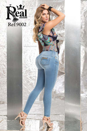 Ref. 060 -RD-9002 Jean Levantacola Colombiano REAL DAGA Con Pretina Alta que Controla el Abdomen - Ropa Colombiana