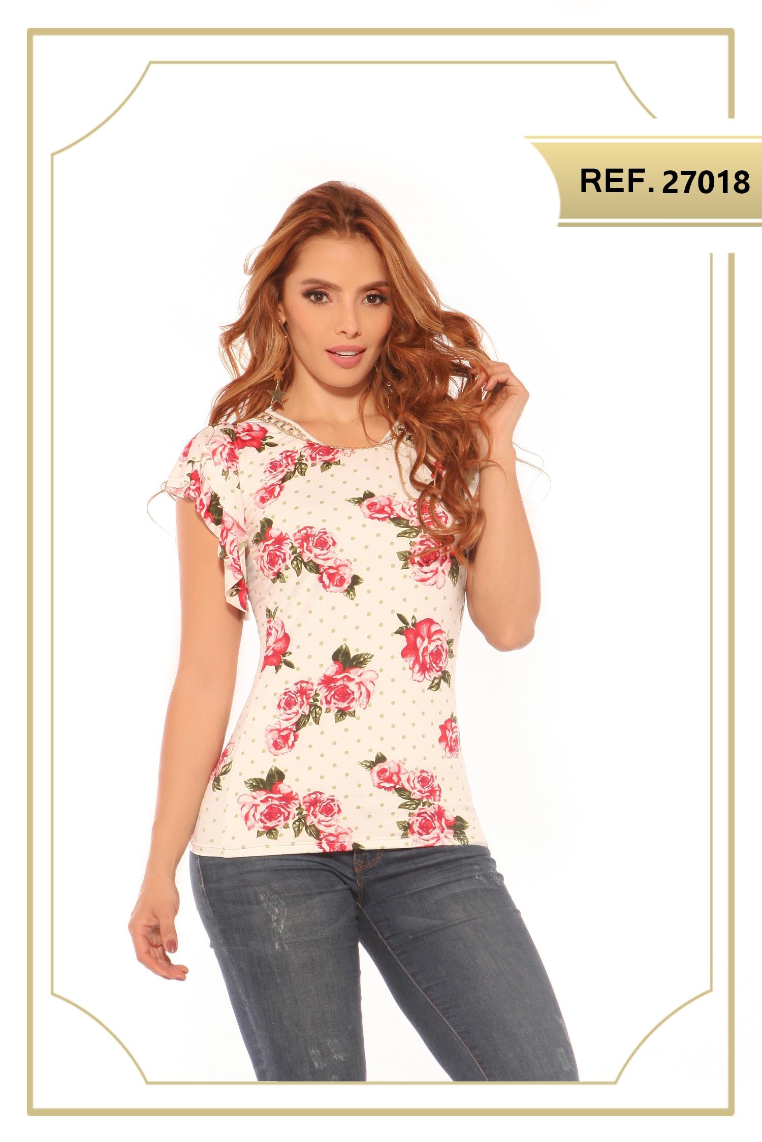 Ref. 004 -27018 Blusa Sexy - Ropa Colombiana