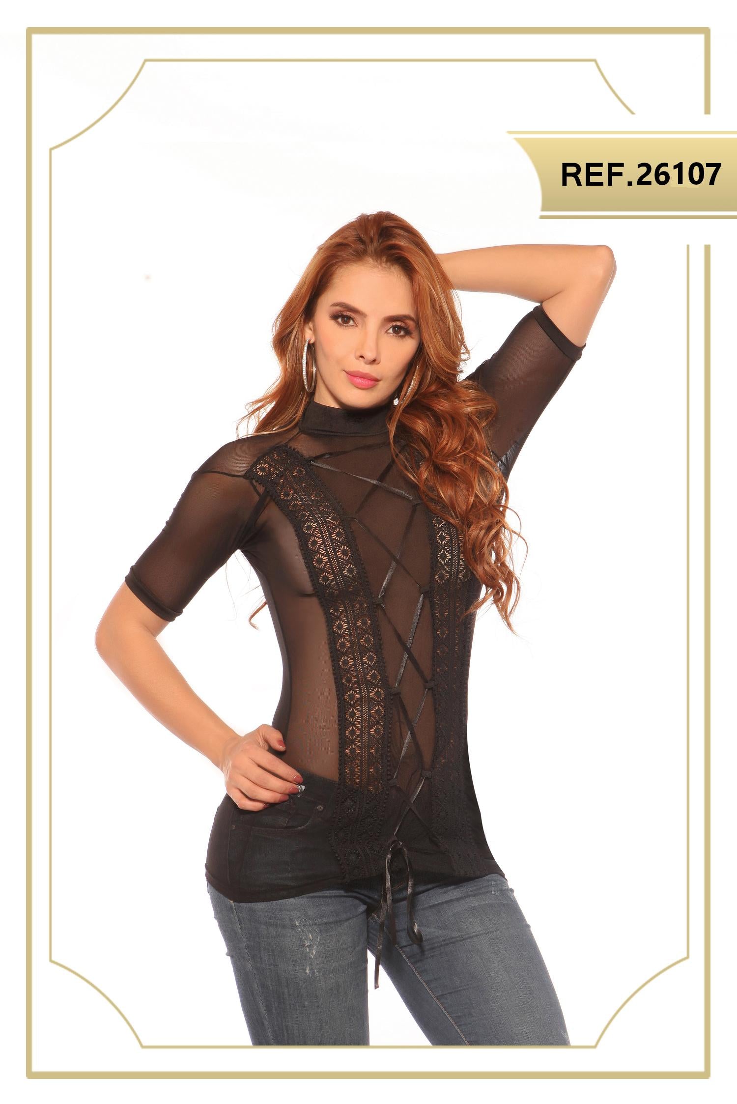Ref. 004 -26107 BLUSA SEXY COLOMBIANA - Ropa Colombiana