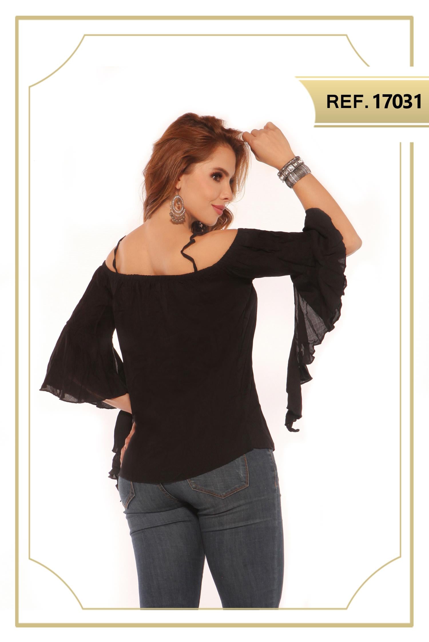 Ref. 004 -17031 BLUSA COLOMBIANA DAMA - Ropa Colombiana