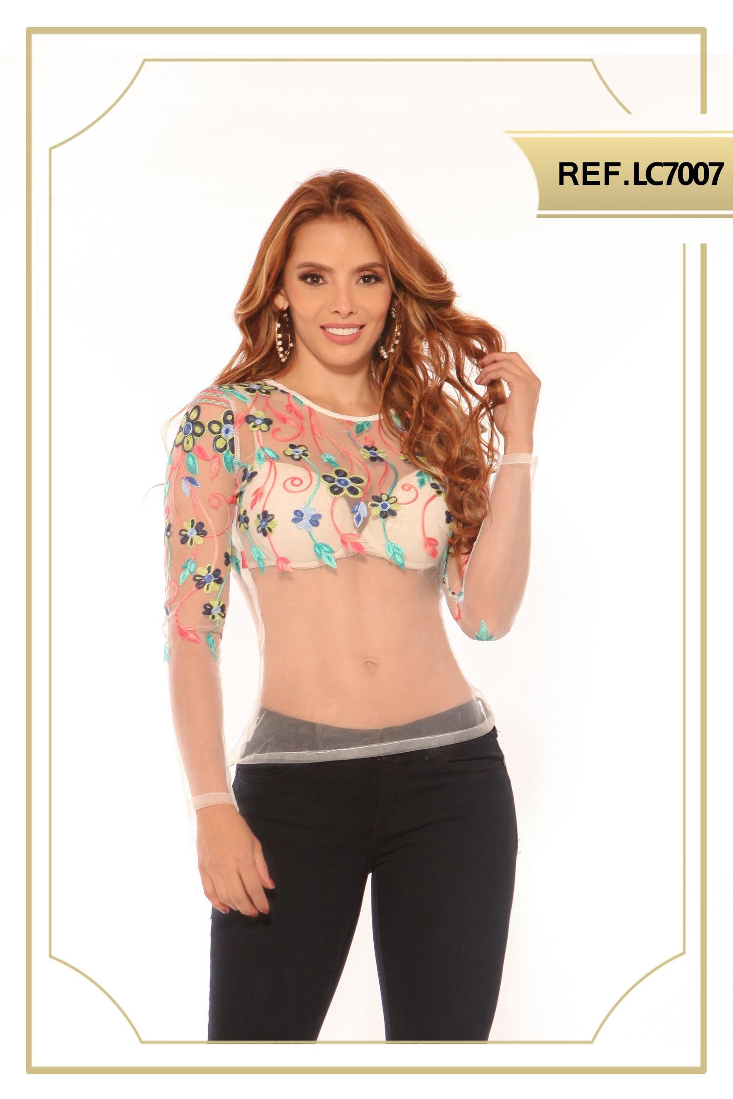 Ref. 003 -LC7007 BLUSA SEXY - Ropa Colombiana