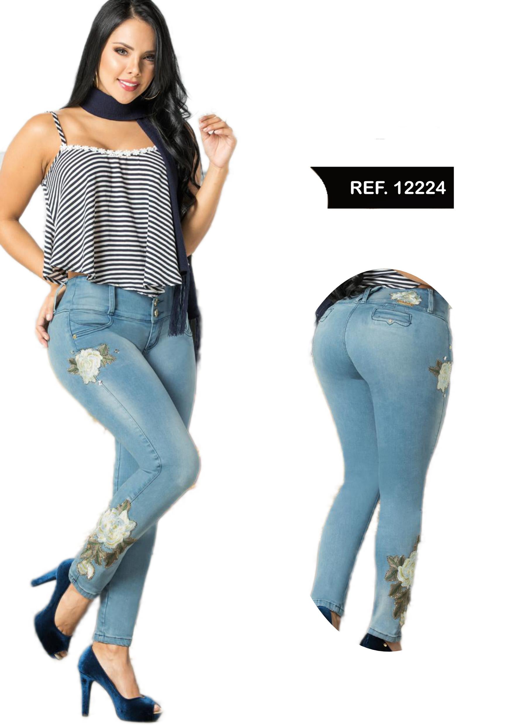 Ref. 001 -12224 Jean Dama Levantacola - Ropa Colombiana