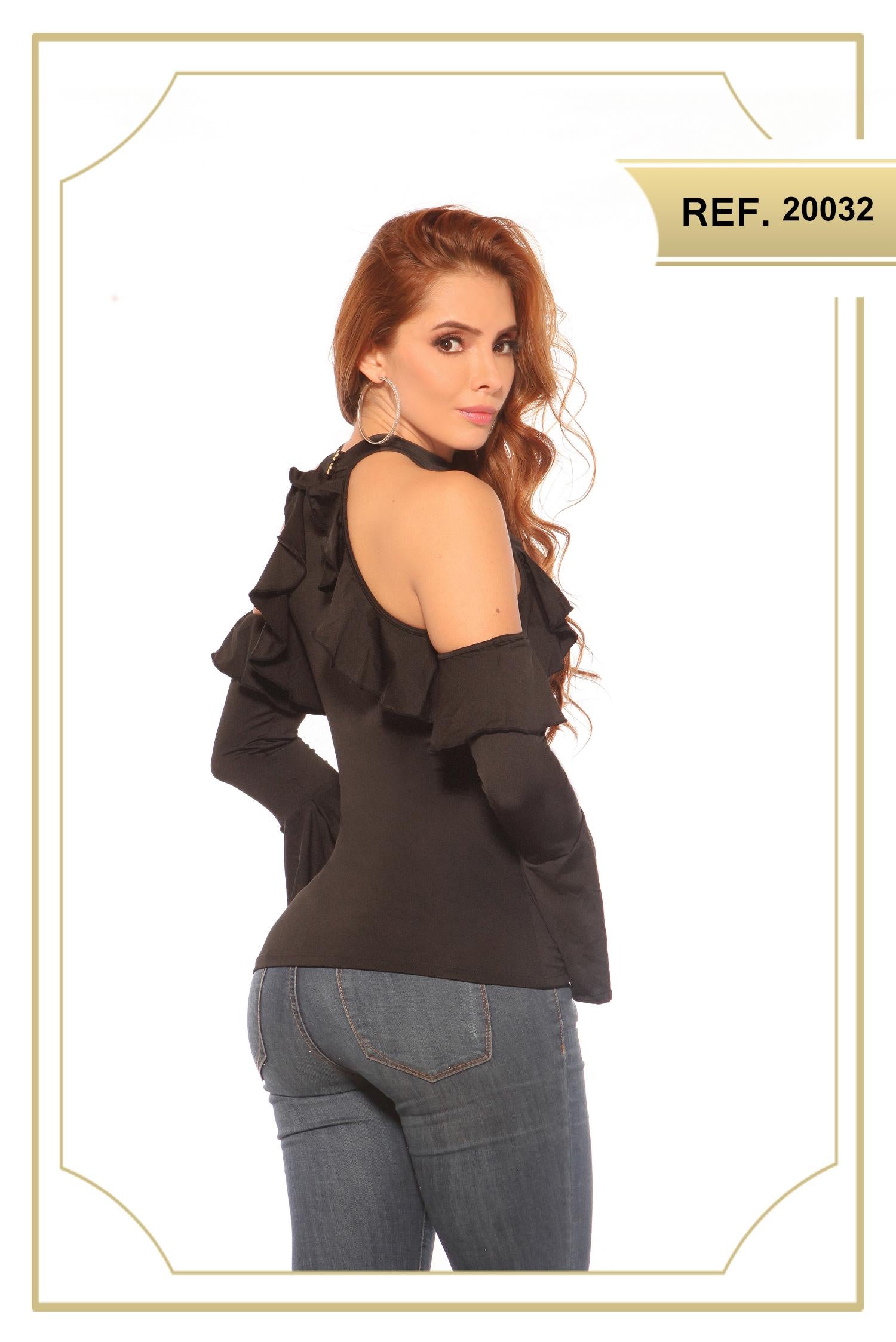 Ref. 004 -20032 APLI Blusa Manga Larga - Ropa Colombiana