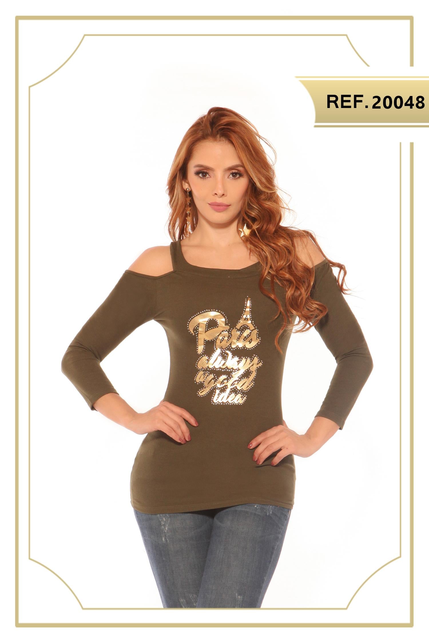 Ref. 004 -20048 Blusa de Moda Cereza - Ropa Colombiana