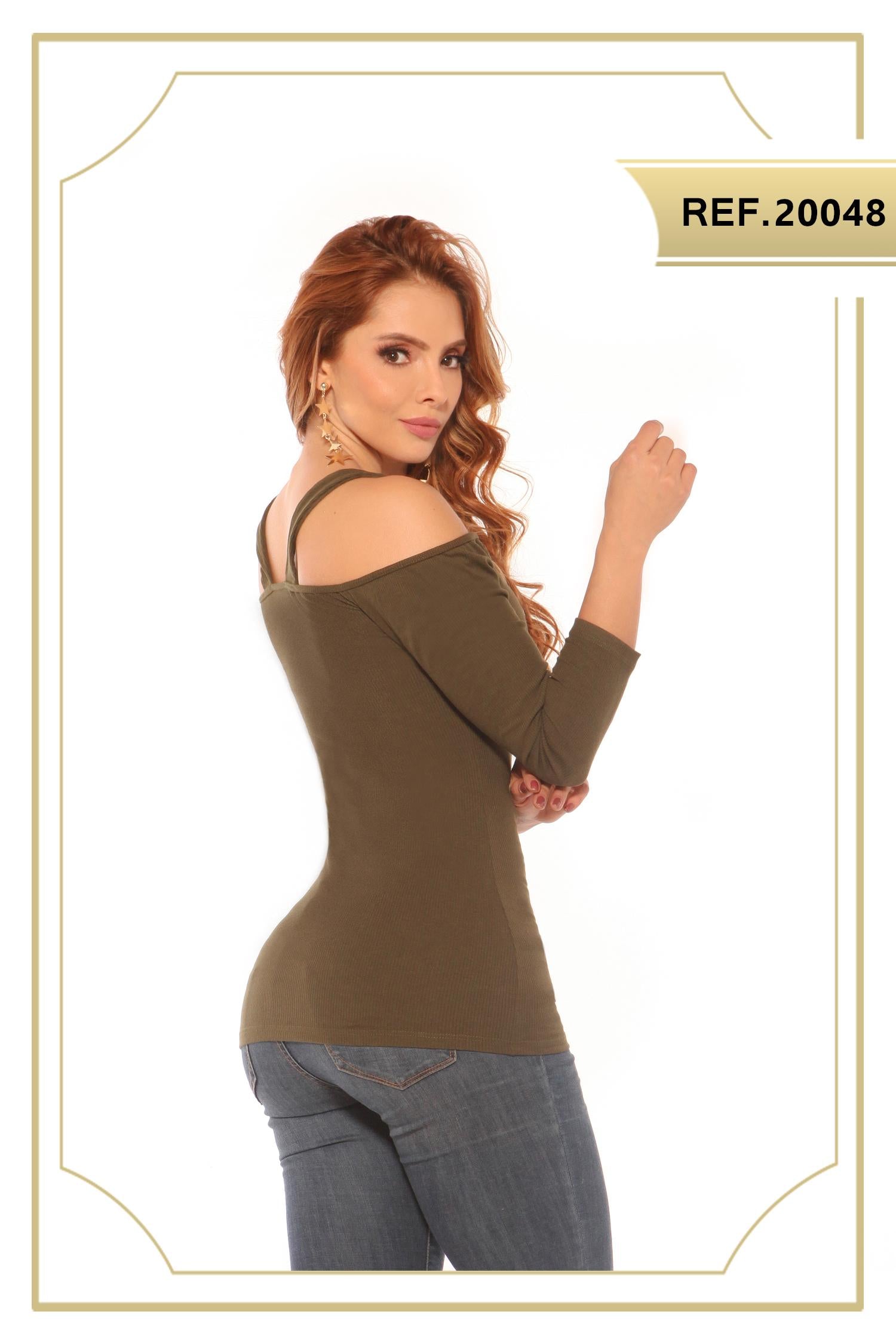 Ref. 004 -20048 Blusa de Moda Cereza - Ropa Colombiana