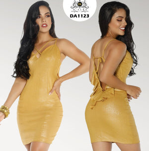 Ref. 058 -DA1123 Vestido corto - Ropa Colombiana