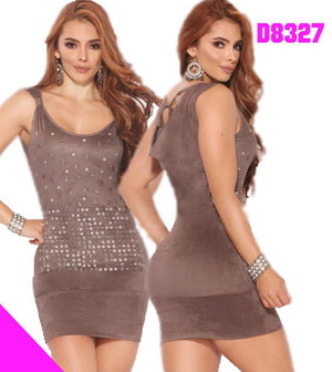 Ref. 003 -D8327 Vestido Americano - Ropa Colombiana
