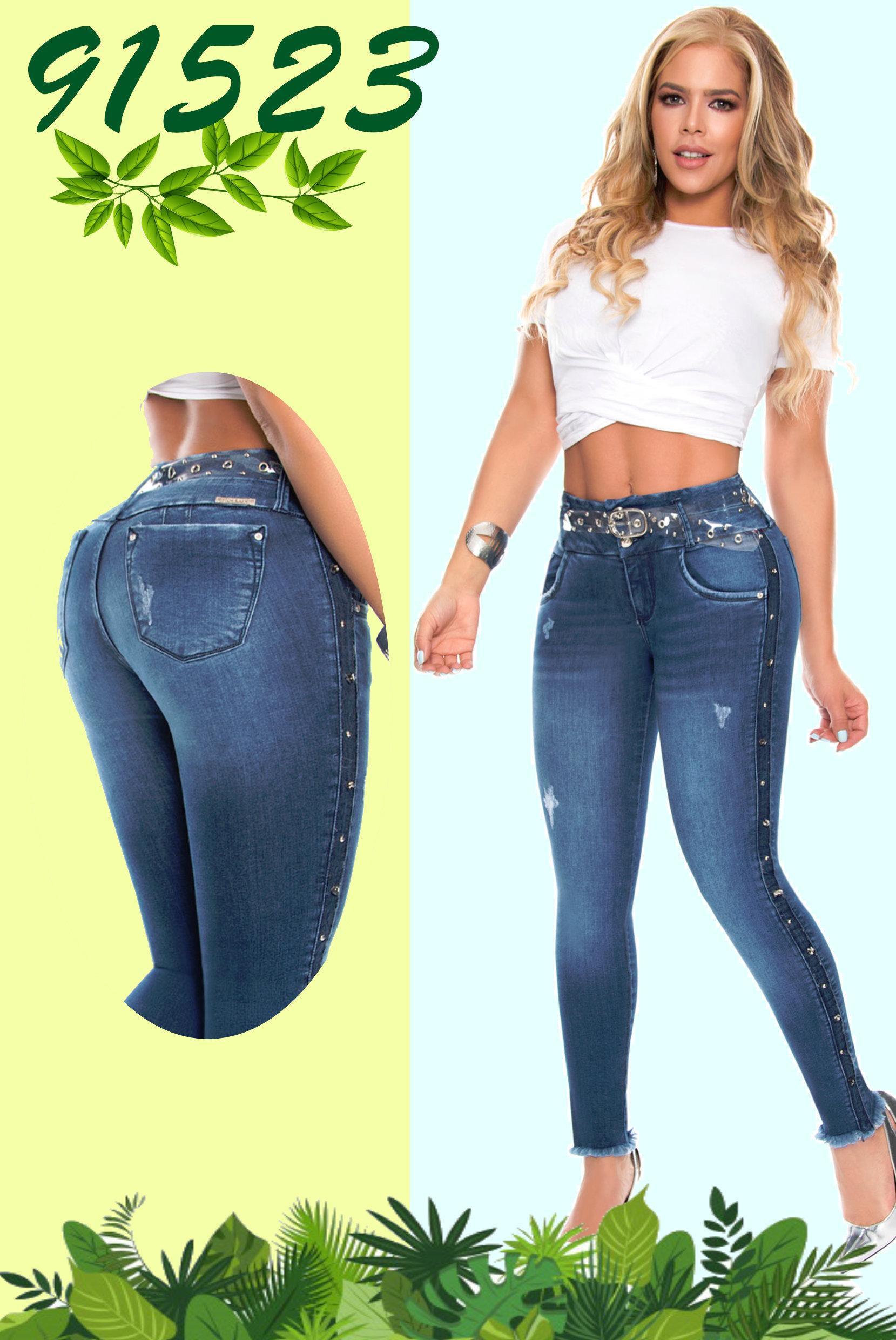 Ref. 052 -91523 Pantalona de Dama Colombiano Levantacola diseño exclusivo - Ropa Colombiana