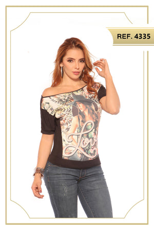 Ref. 004 -4335 Blusa Cereza - Ropa Colombiana