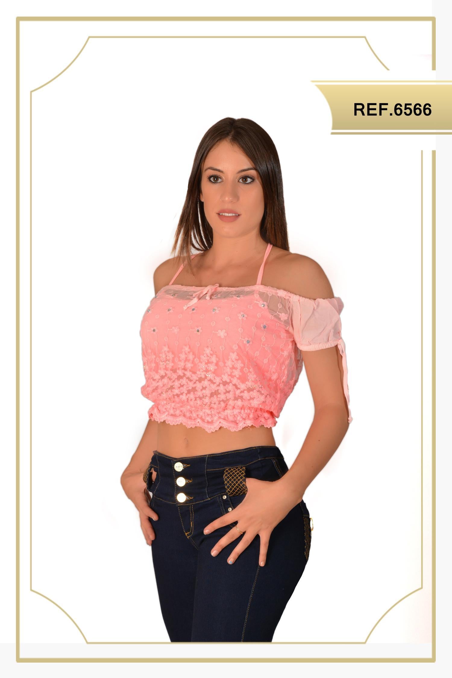 Ref. 015 -6566 Blusa Sexy Dama - Ropa Colombiana