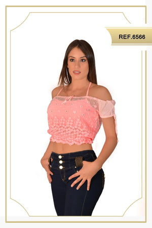 Ref. 015 -6566 Blusa Sexy Dama - Ropa Colombiana