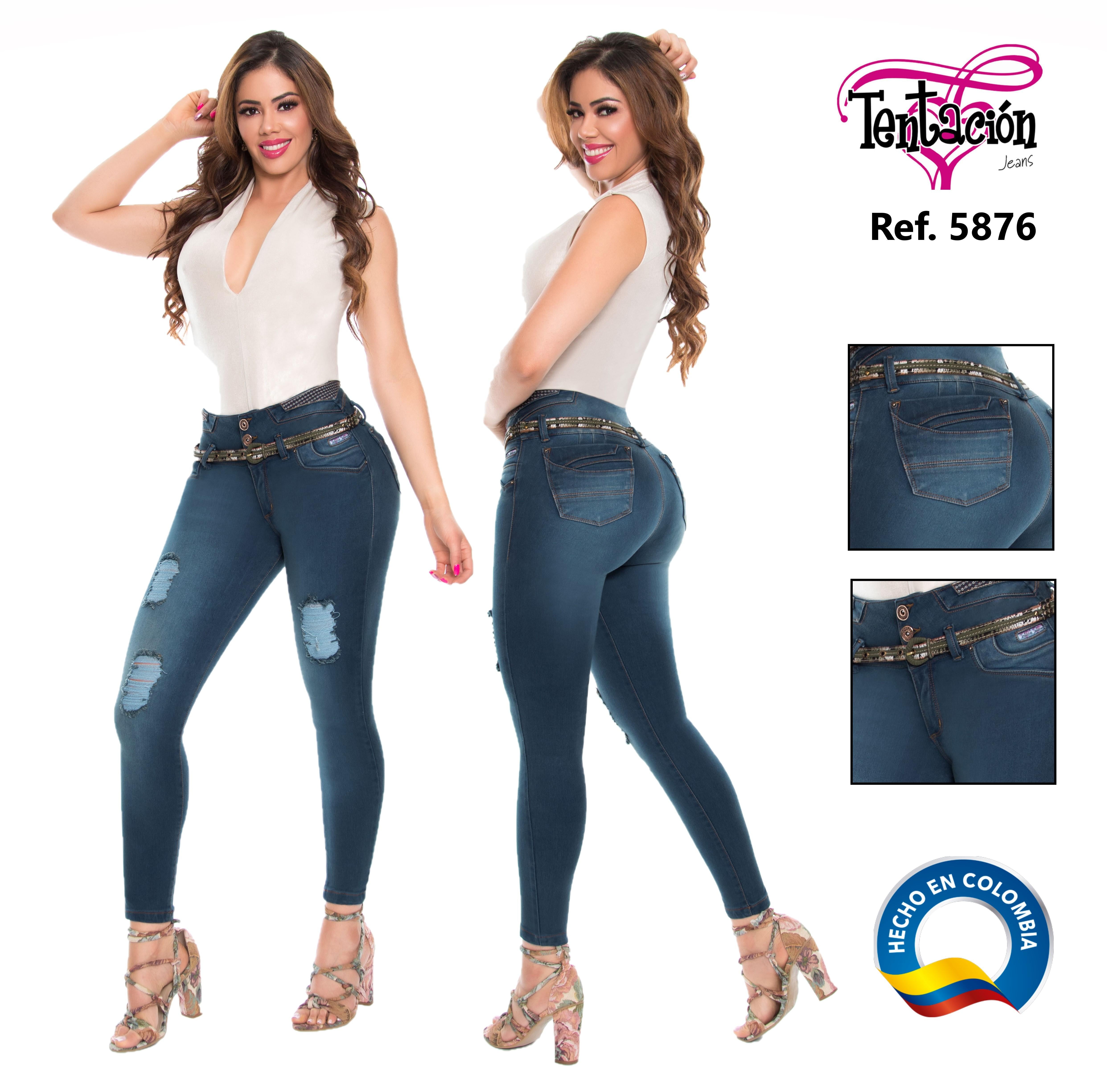 Ref. 041 -5876 Oferta Vaquero jean colombiano push up de moda