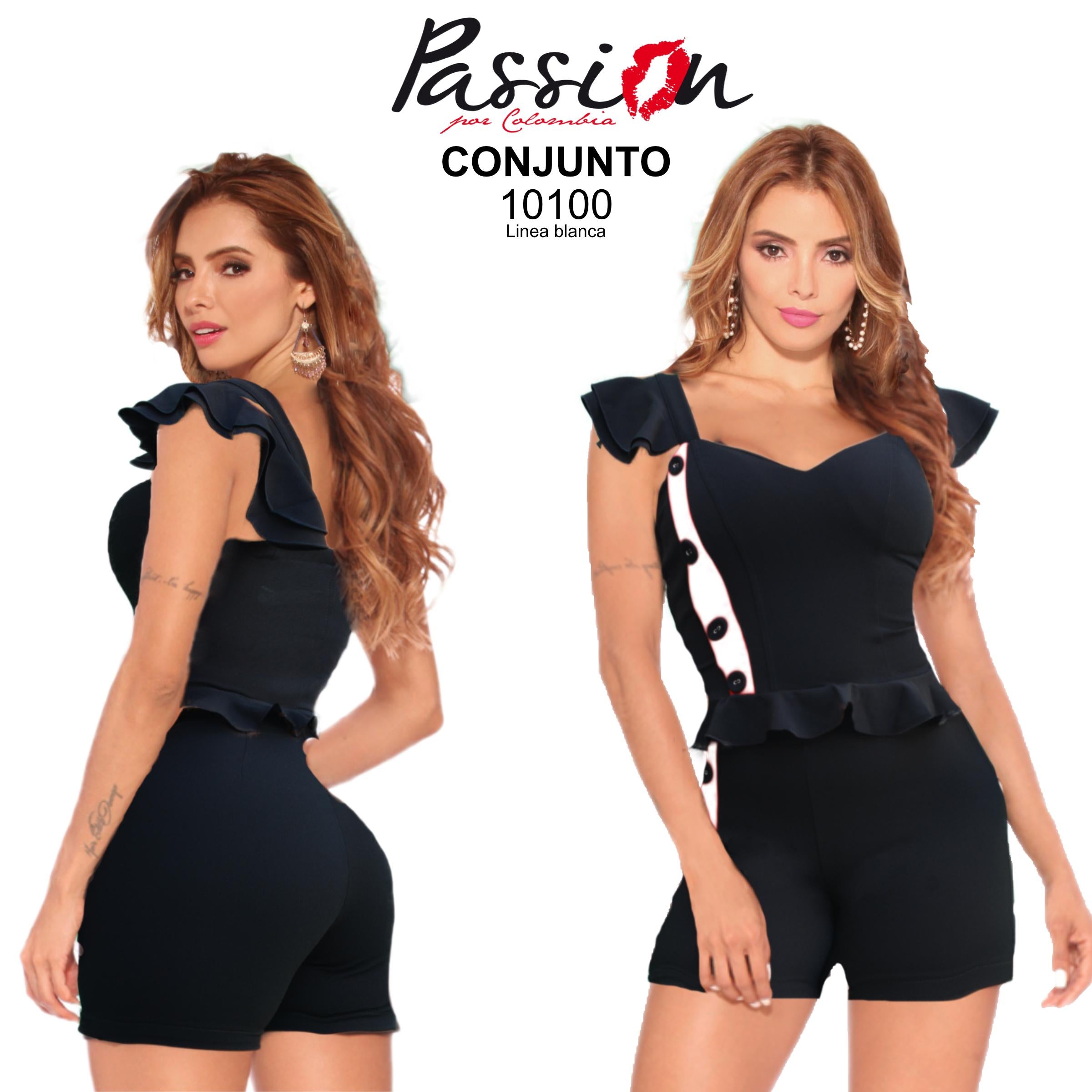 Ref. 018 -10100 Conjunto elegante Short Colombiano