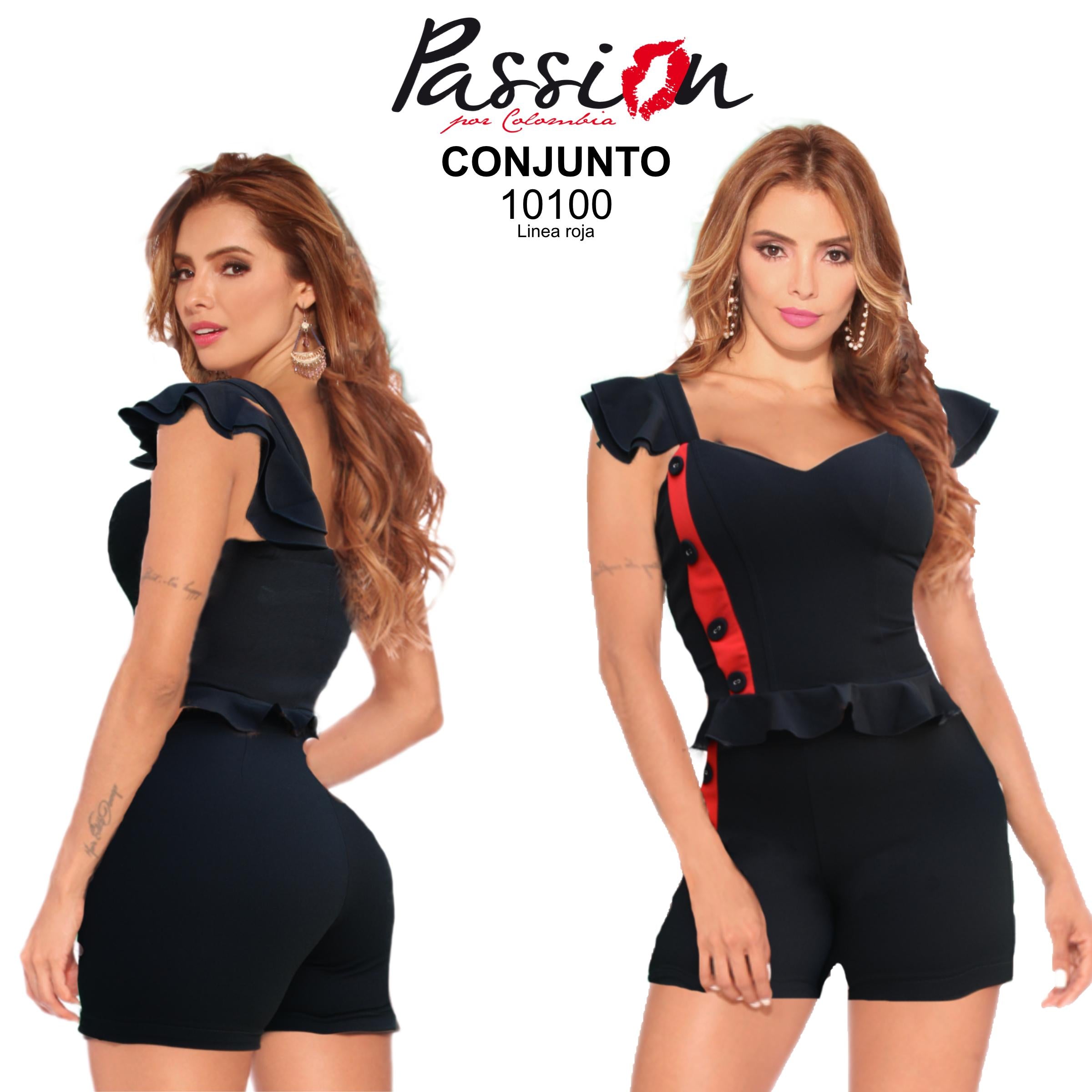 Ref. 018 -10100 Elegant Colombian Short Set