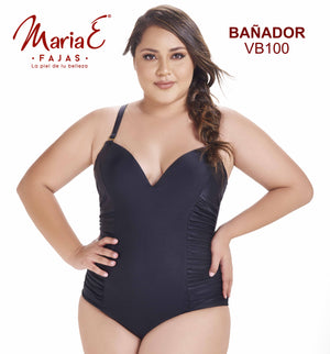Ref. 019 -VB100 Vestido de Baño Con Control de Abdomen y Faja Interna - Ropa Colombiana