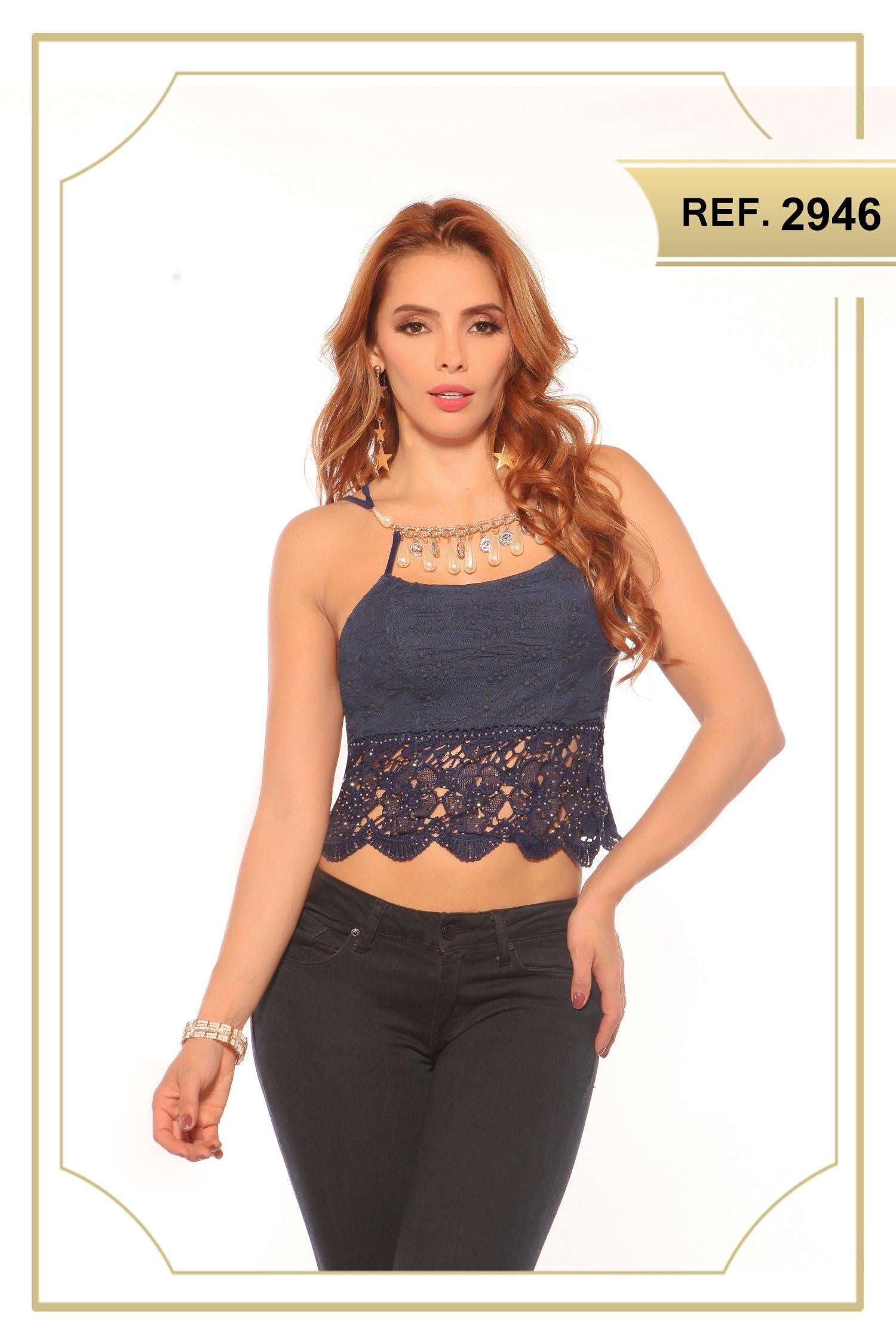Ref. 005 -2946 Blusa Crop Top - Ropa Colombiana