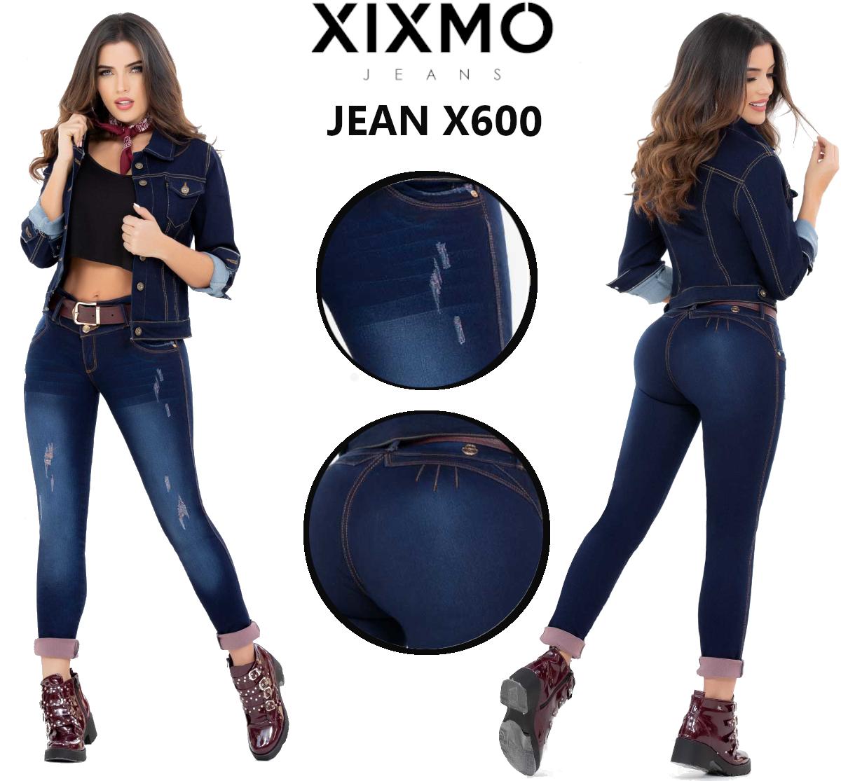 Ref. 072 -X600 Oferta Jean Push Up Colombiano de Moda con realce