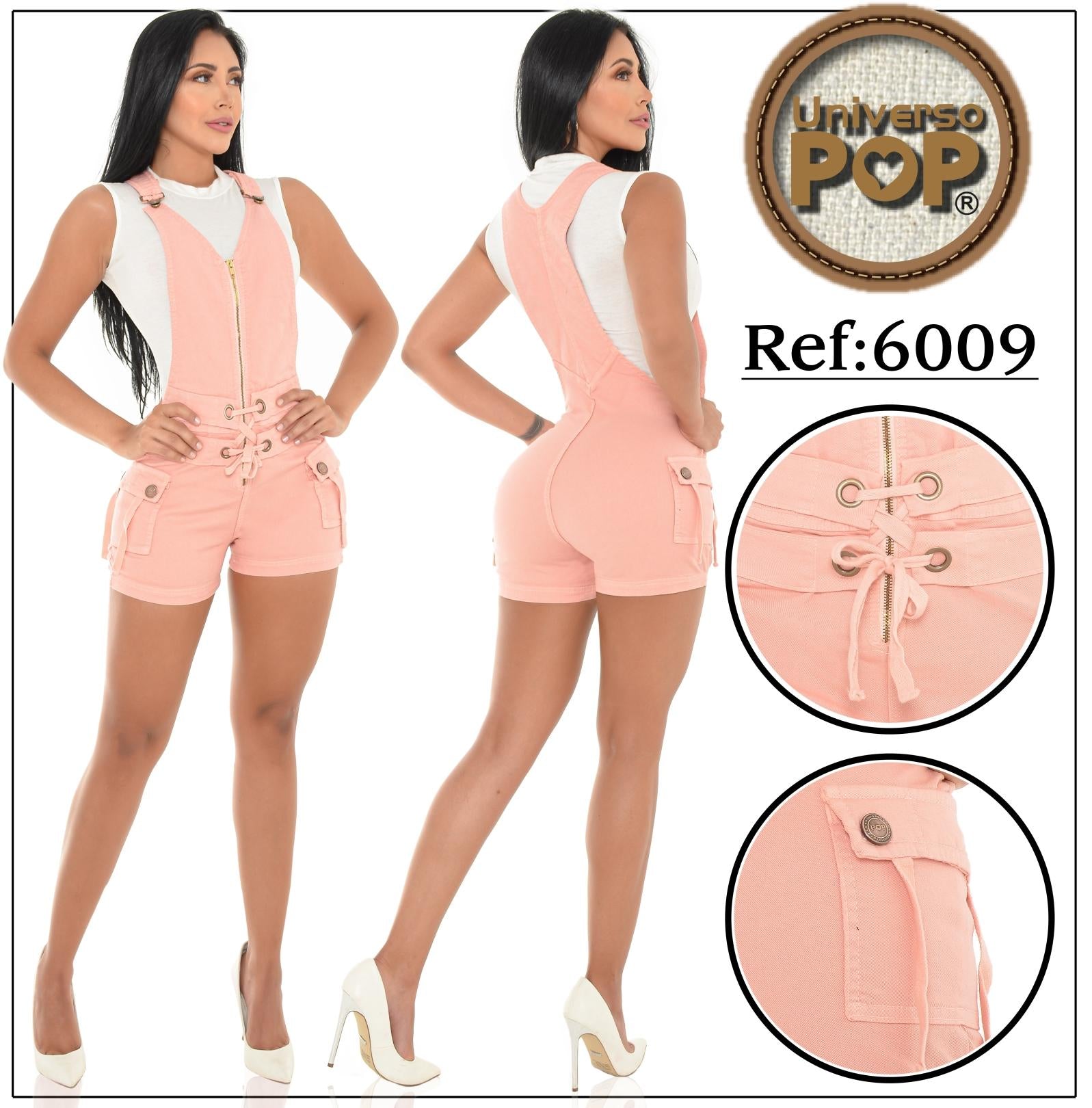 Ref. 076 -UP6009 Peto Short Estilo Cargo moda Colombiana