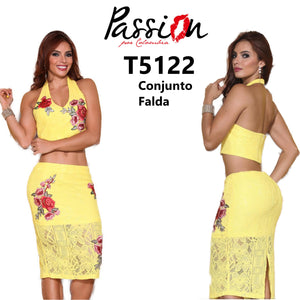 Ref. 003 -T5122 CONJUNTO MINIFALDA - Ropa Colombiana