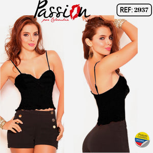 Ref. 2937 Blusa Crop Top - Ropa Colombiana
