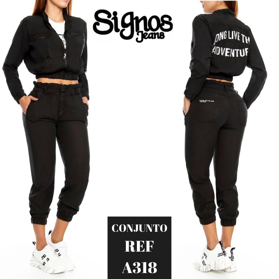 Ref. 041 -A318 Conjunto Largo de Pantalón de Moda