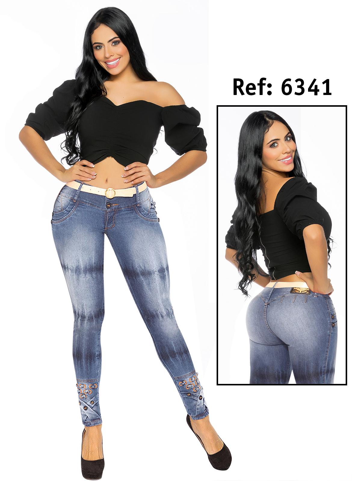 Ref. 006 -6341 JEAN COLOMBIANO LEVANTACOLA - Ropa Colombiana