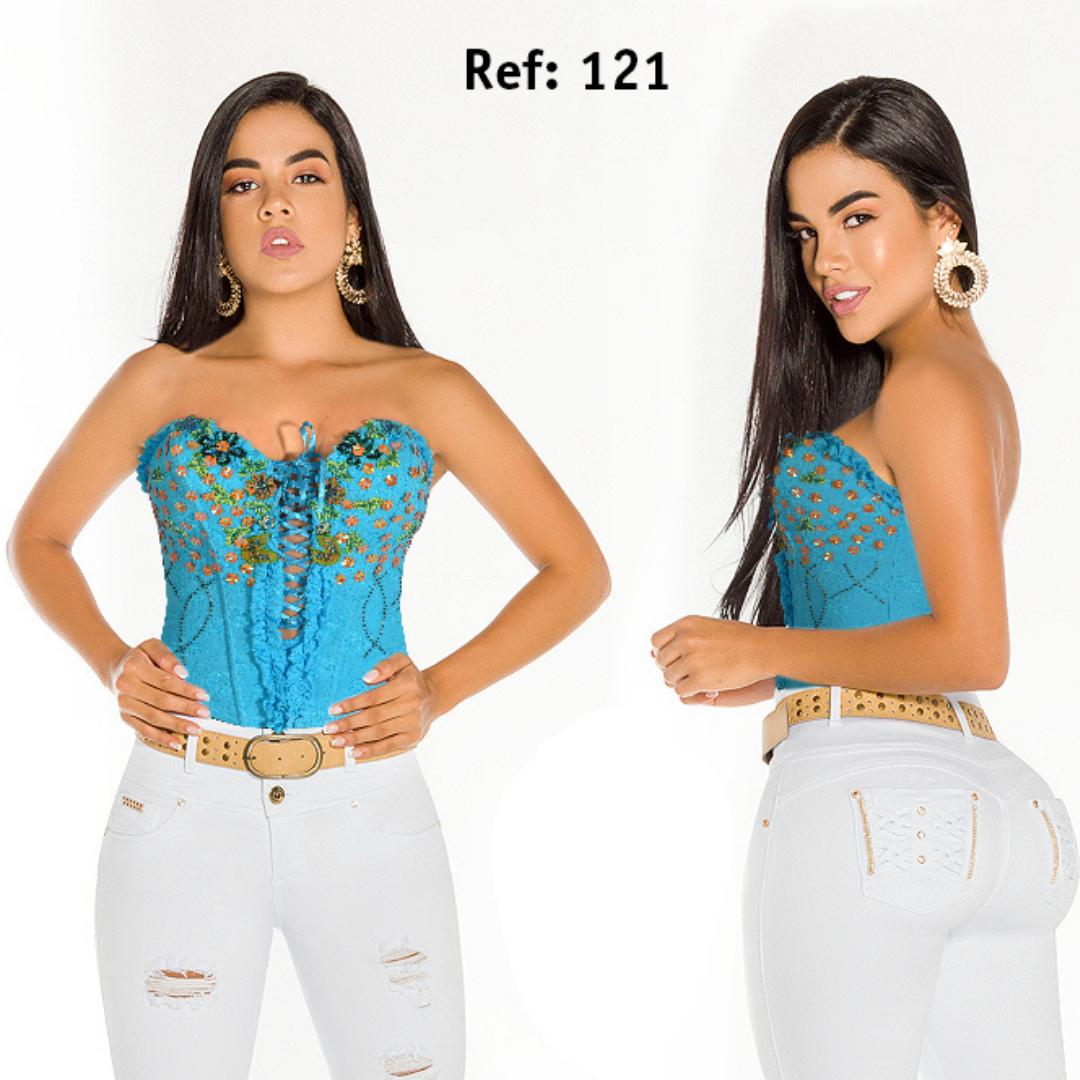 Ref. 003 -121  Corsette Colombia es Passion - Ropa Colombiana