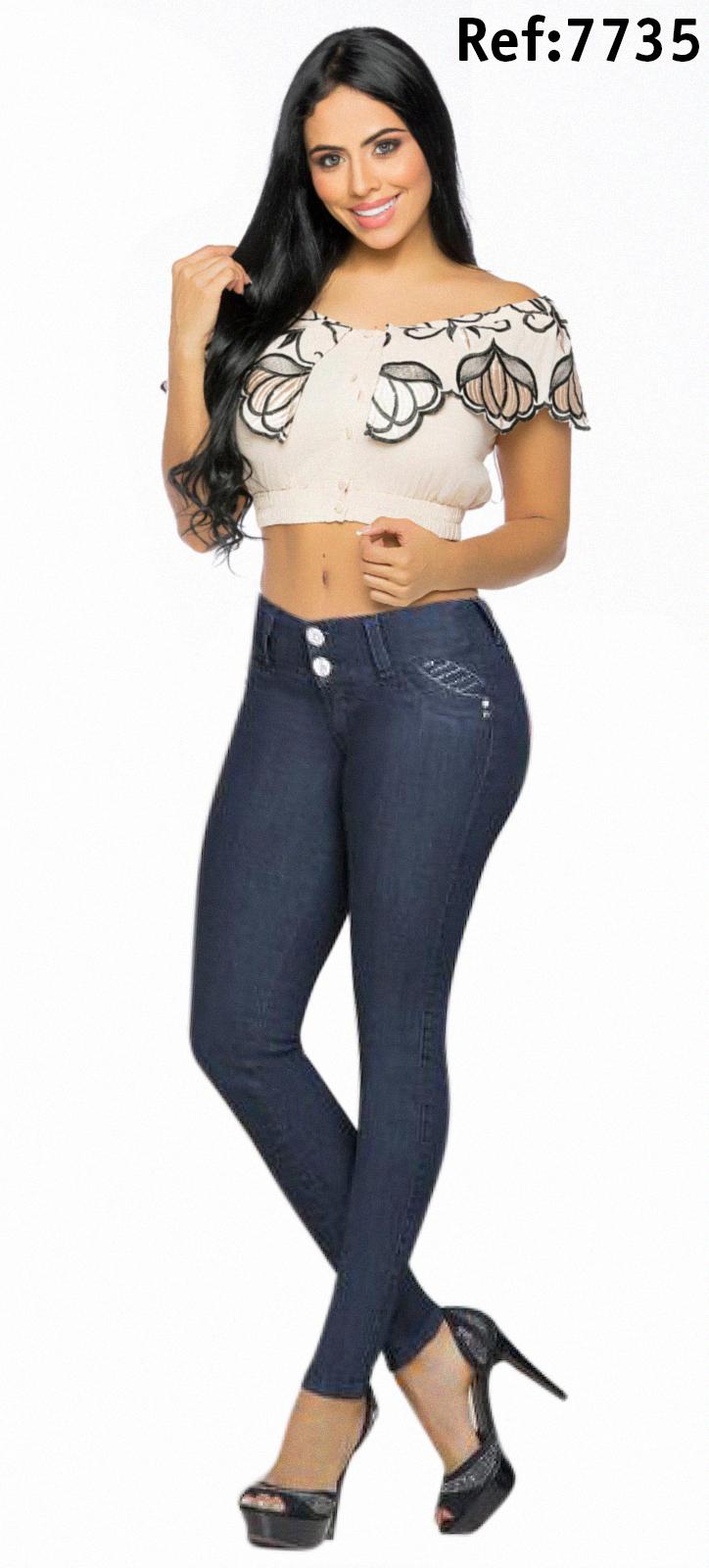 Ref. 001 -7735 Jean Dama Cautivador - Ropa Colombiana