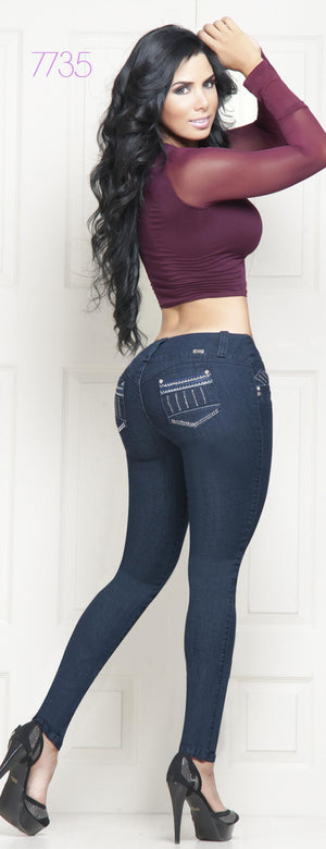 Ref. 001 -7735 Jean Dama Cautivador - Ropa Colombiana