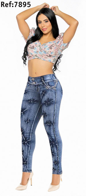 Ref. 001 -7895 Vaqueros Con Detalles Despampanantes - Ropa Colombiana