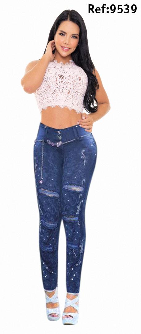 Ref. 001 -9539 Jean Destellos Nocturnos - Ropa Colombiana