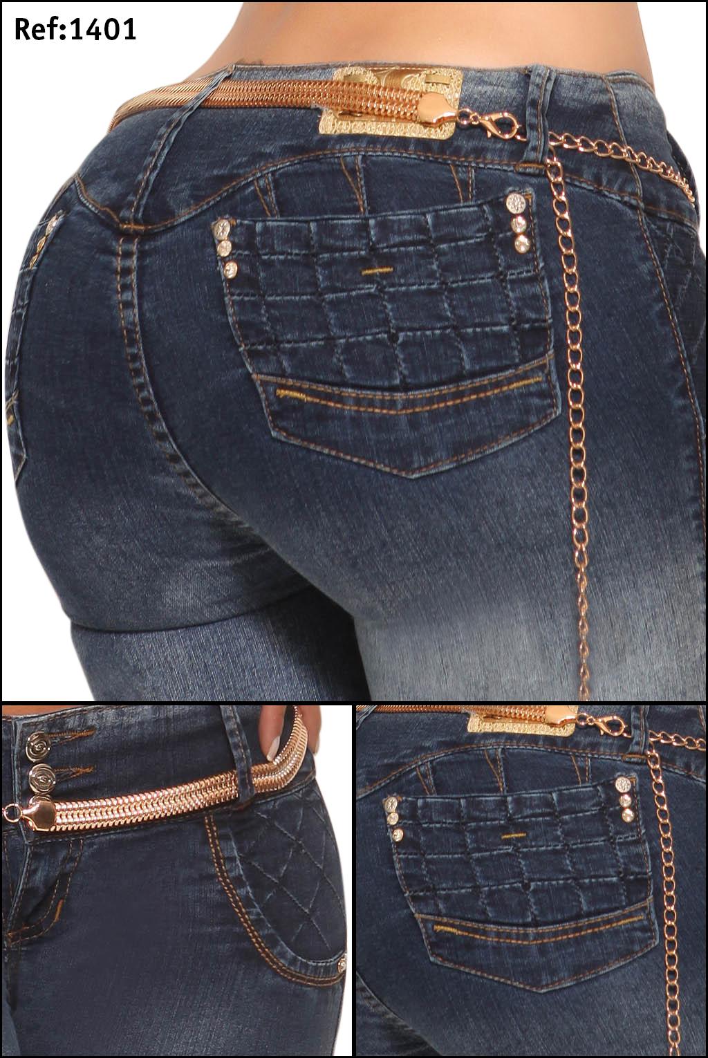 Ref. 006 -1401 Jean Levantacola - Ropa Colombiana