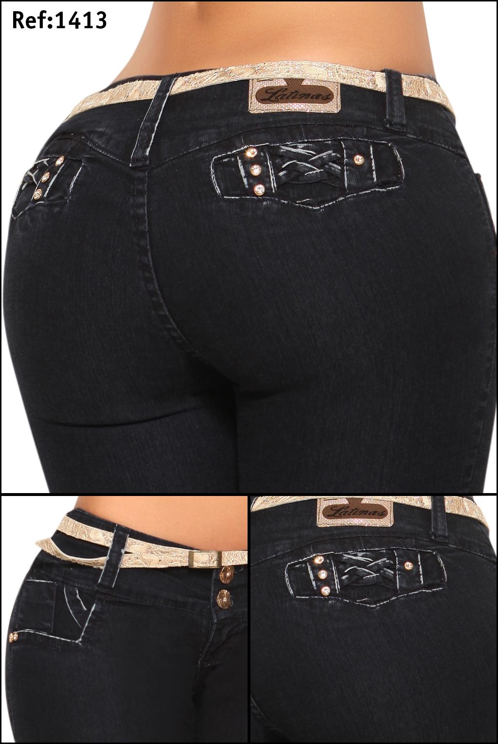 Ref. 006 -1413 Jean Colombiano Levanta cola - Ropa Colombiana