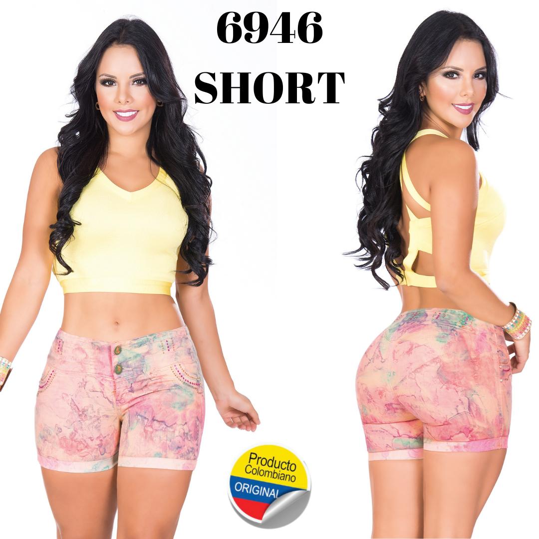 Ref. 001 -6946-S Short Levanta cola Colombiano - Ropa Colombiana