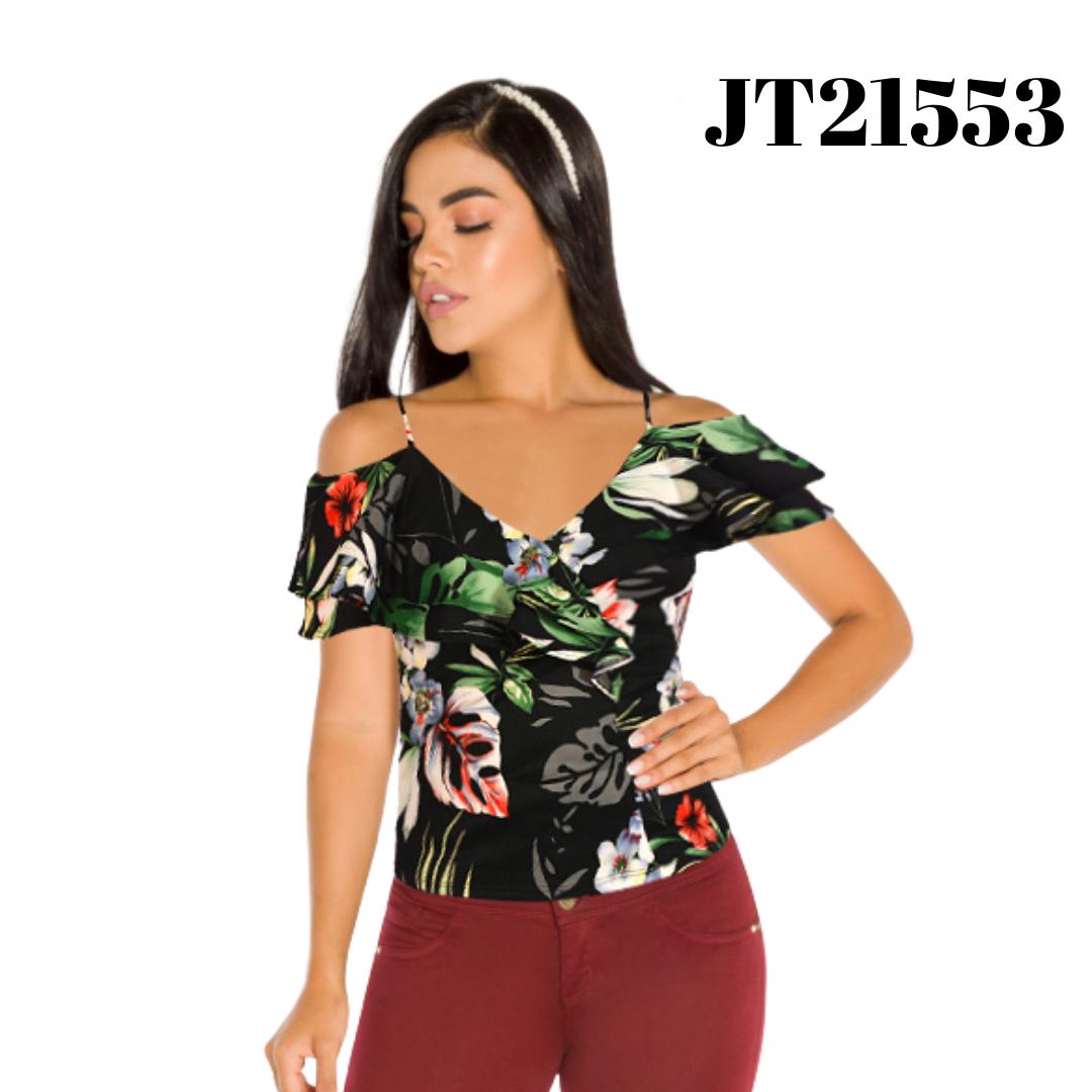 Ref. 003 -JT21553 Blusa Americana con Exclusivo Dise?o de Moda - Ropa Colombiana