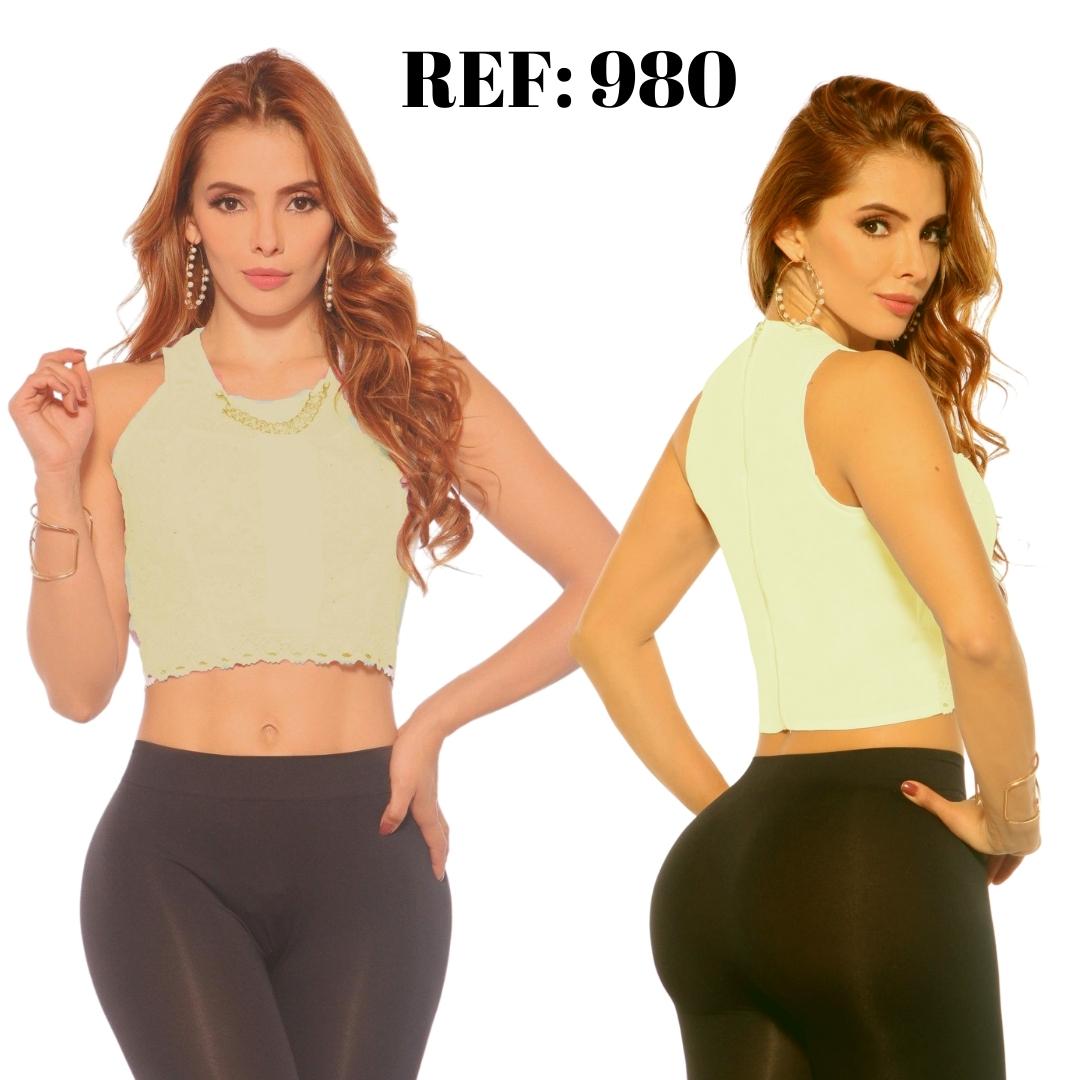 Ref. 015 -980 Blusa Crop Top - Ropa Colombiana