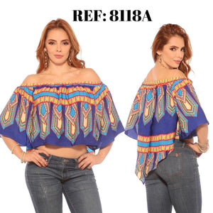 Ref. 003 -TA-8118A BLUSA SEXY - Ropa Colombiana