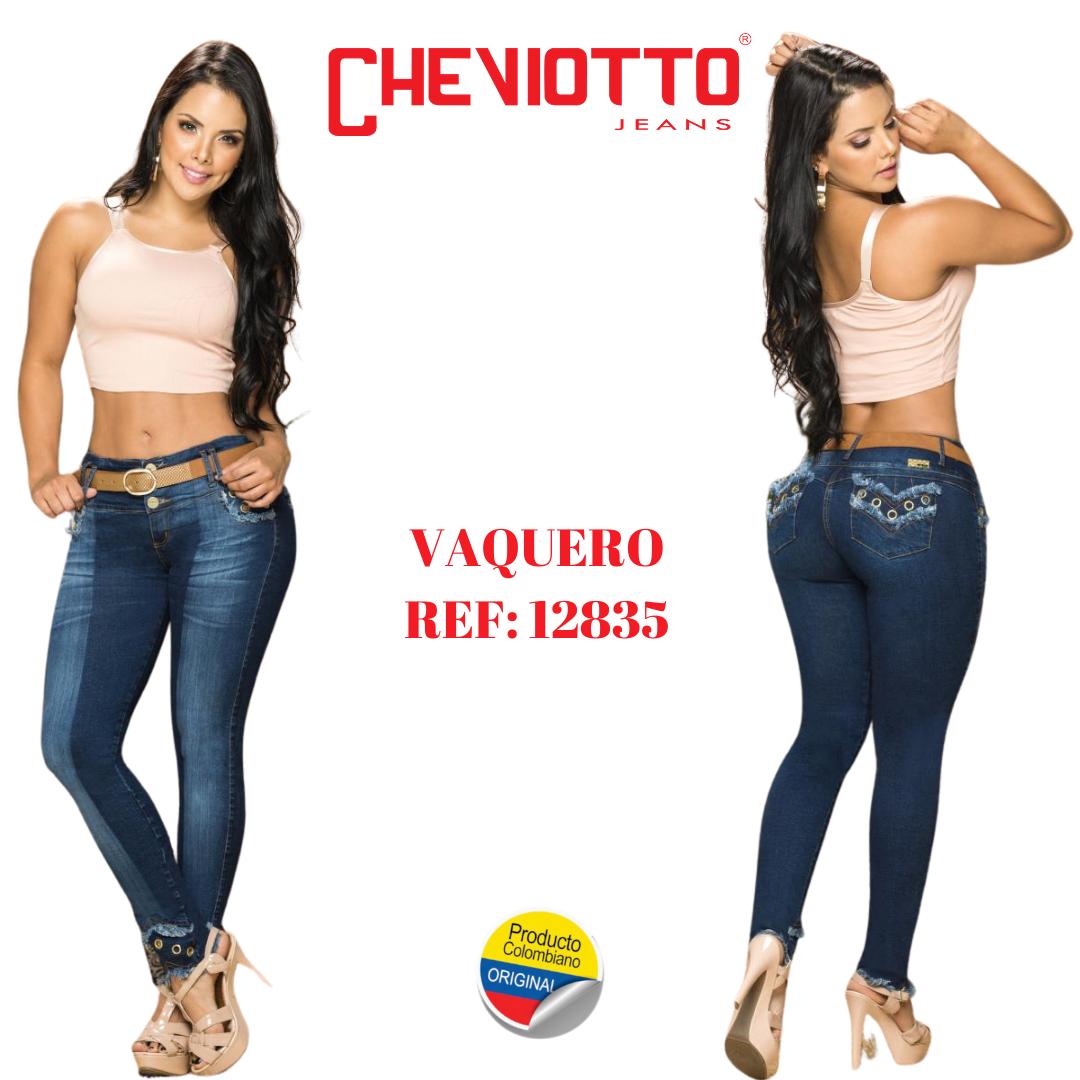 Ref. 001 -12835 Jean Colombiano Con Bolsillos Horma Perfecta - Ropa Colombiana