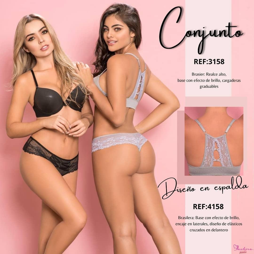 Ref. 079 -3158-4158 Conjunto de lenceria femenina - Ropa Colombiana