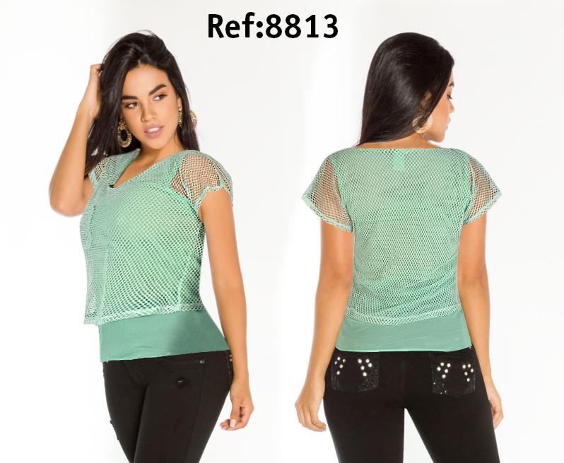 Ref. 003 -8813 Blusa Americana - Ropa Colombiana