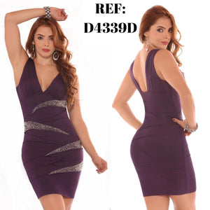Ref. 003 -4339D Vestido elegante - Ropa Colombiana