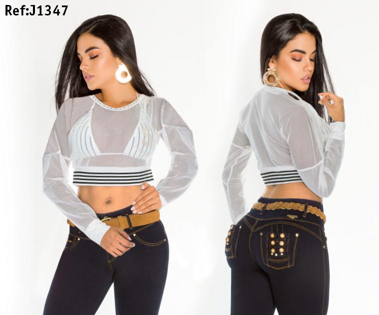 Ref. 016 -J1347 Blusa Mujer Sexy - Ropa Colombiana