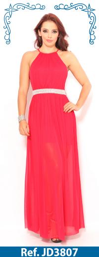 Ref. 003 -JD3807 VESTIDO AMERICANO DE FIESTA LARGO - Ropa Colombiana