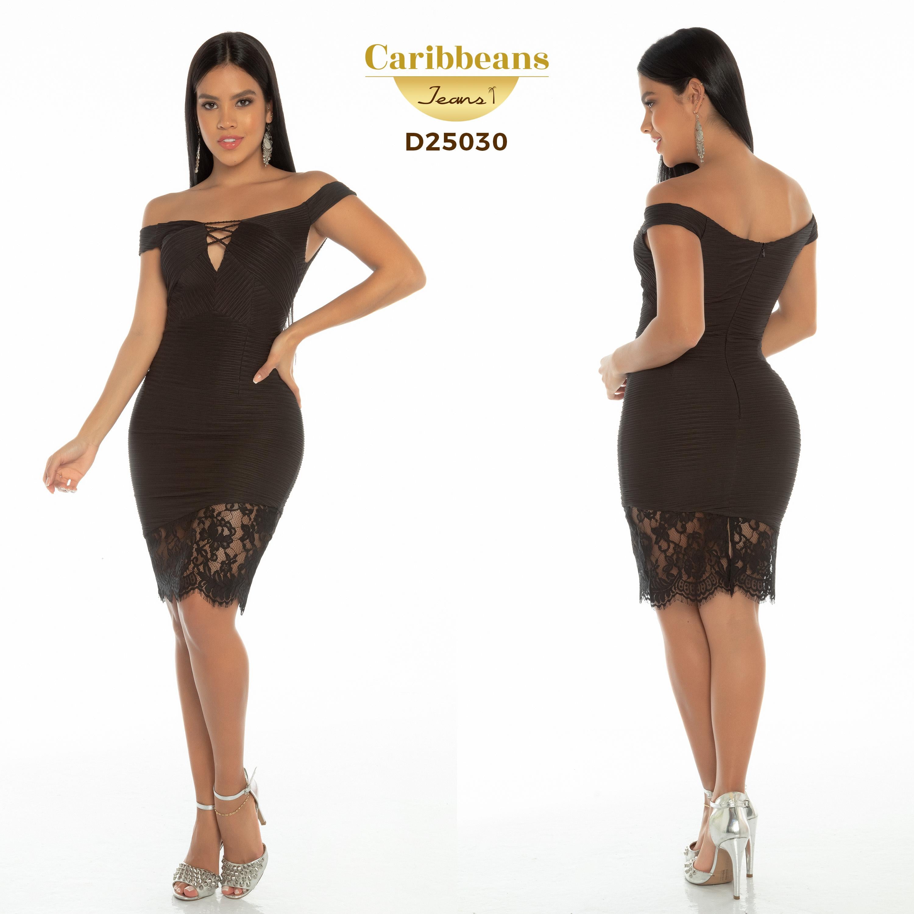 Ref. 003 -D25030 Vestido Corto Americano para ocasiones especiales - Ropa Colombiana